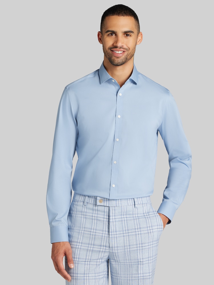 egara dress shirts Non-Iron Slim Fit Shirt This mens blue Egara dress