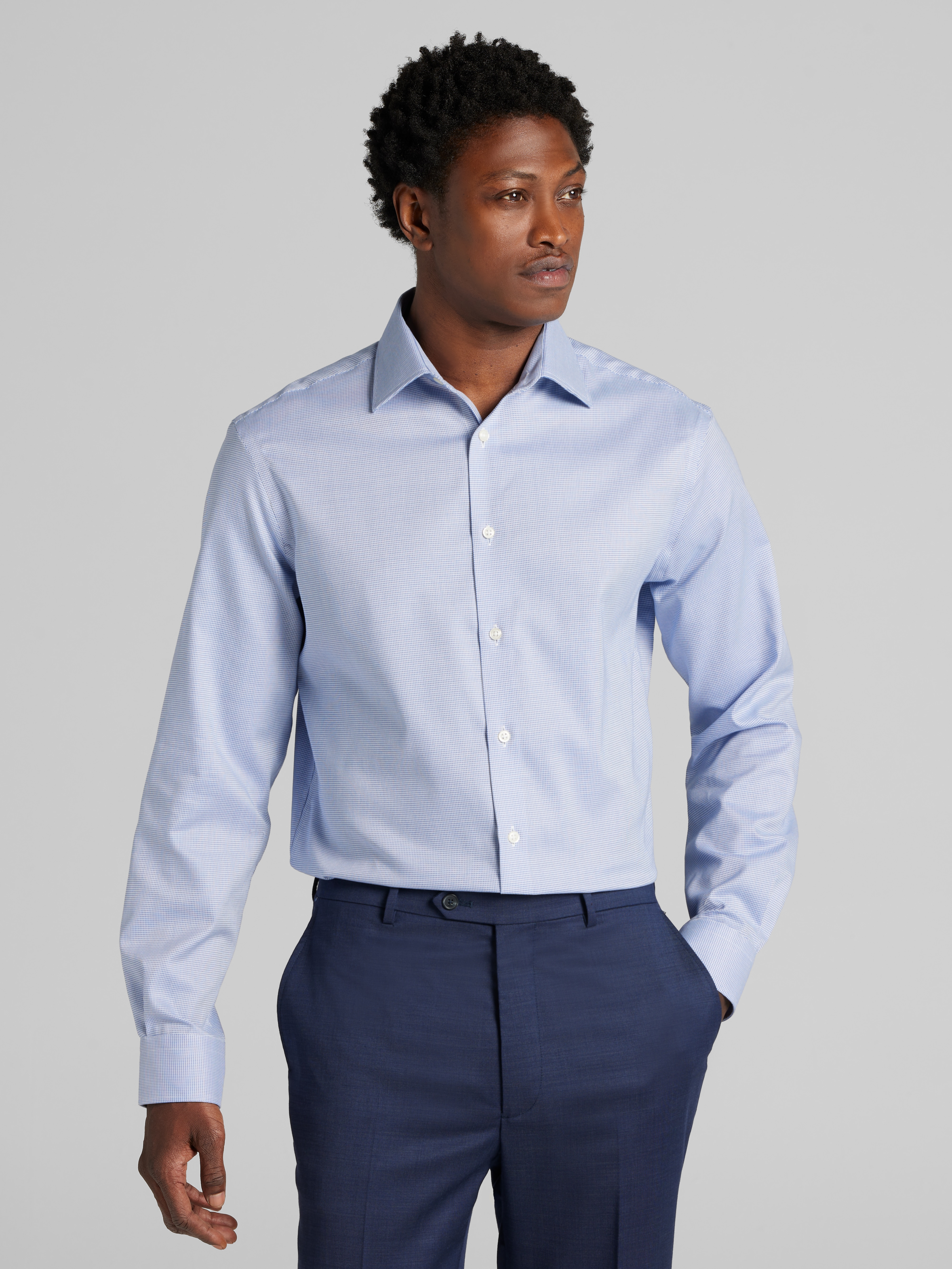 Joe Joseph Abboud Modern Fit Dobby Dress Shirt | Men's Shirts | Moores ...