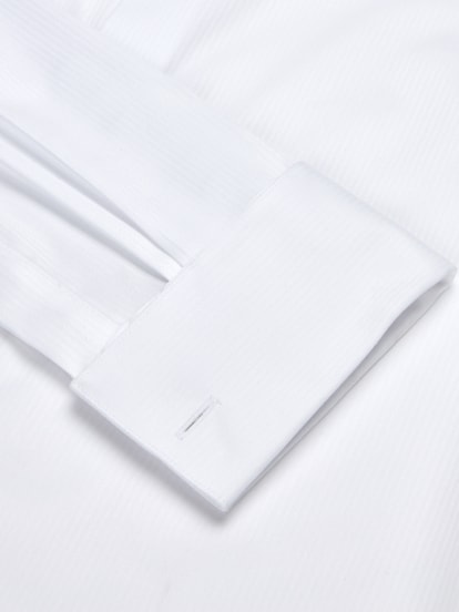 pronto uomo white dress shirt Pronto Uomo Solid White Non-Iron Slim Fit Button Up Dress Shirt Men's 14.5  32/33
