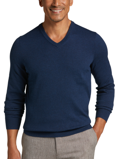 Men's Cashmere V Neck Sweater