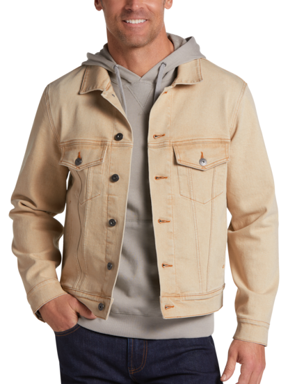 Stretch denim 2025 jacket mens