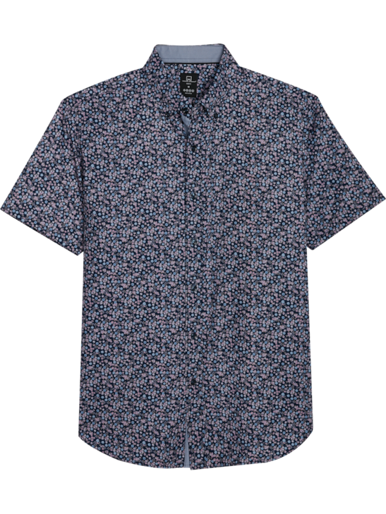 Michael Strahan Slim Fit Printed Stretch Casual Shirt | Men's | Moores ...