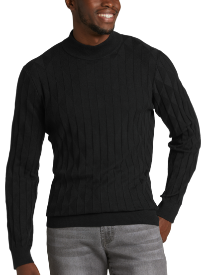 Michael Strahan Modern Fit Textured Mock Neck Sweater, Men's