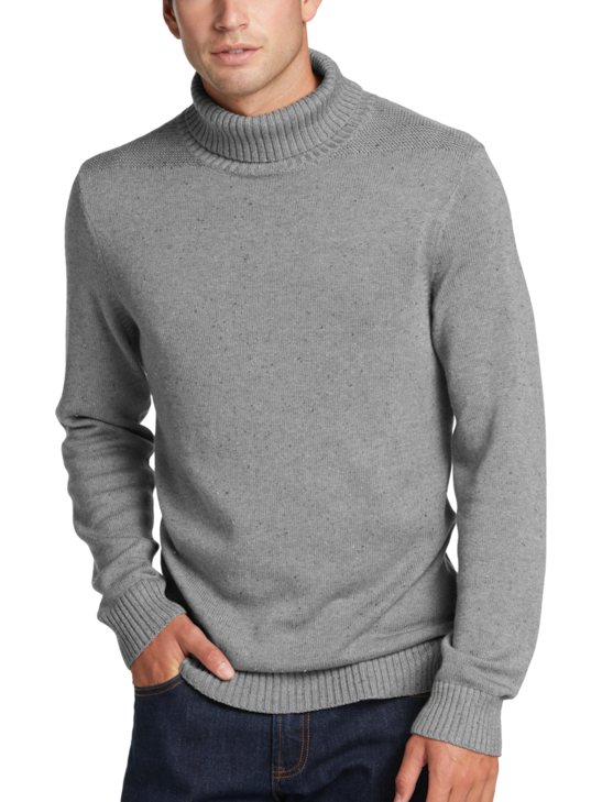 Joseph Abboud Modern Fit Turttleneck Donegal Knit Sweater | Men's ...