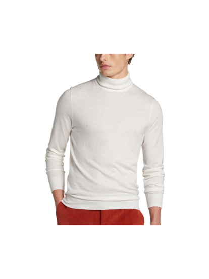 Plain white turtleneck deals