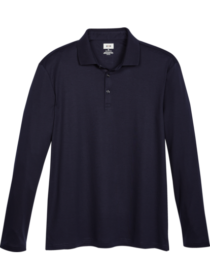 Cotton polo shop shirts long sleeve
