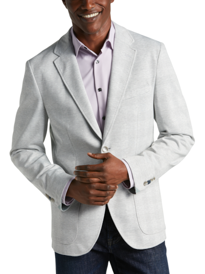 Michael Strahan Modern Fit Knit Glen Plaid Sport Coat Men s