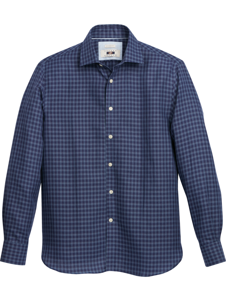 Men's hidden button down collar shirts online