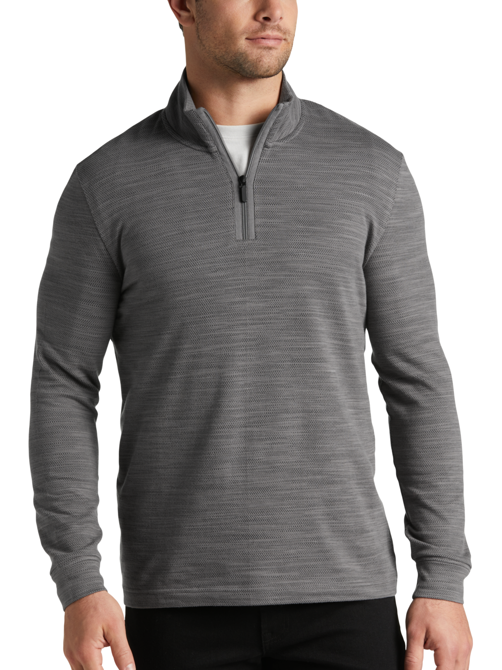 Awearness Cole Slim Fit 1/4 Zip Space Dye Sweater Men's