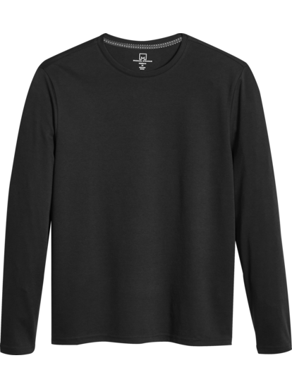 Long-Sleeve Scoop-Neck Fitted Tee