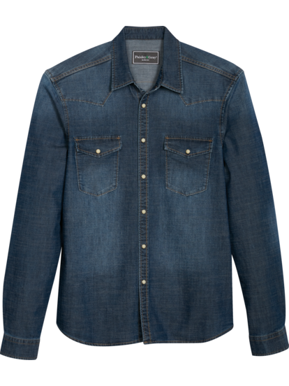 Denim casual shirts outlet