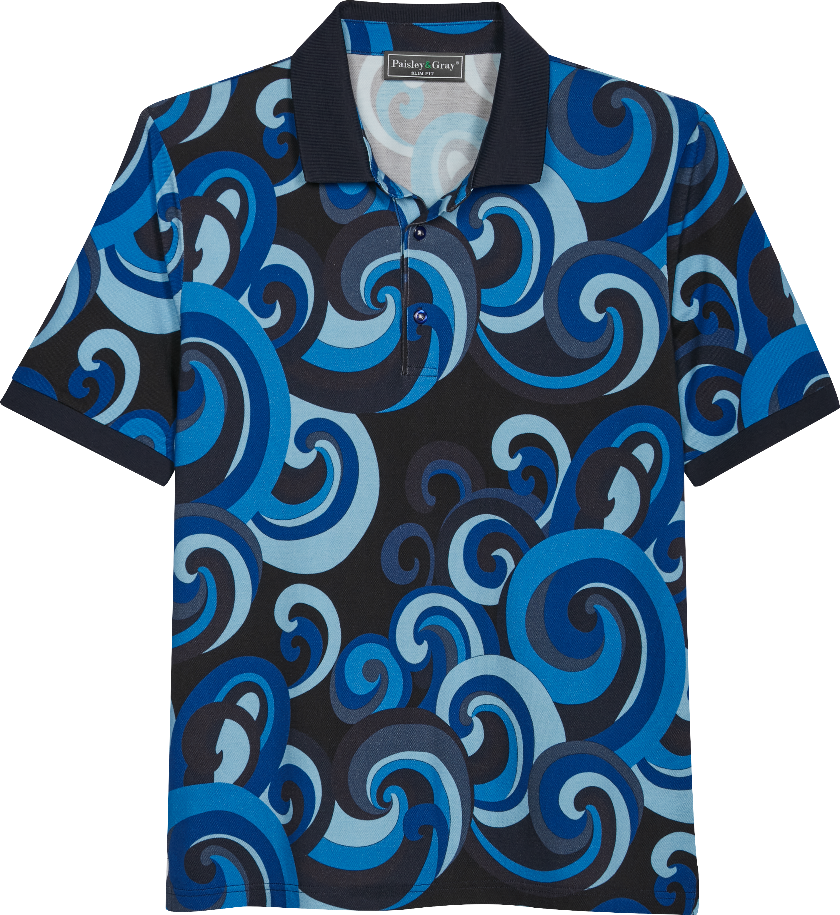 Paisley polo shirt outlet mens