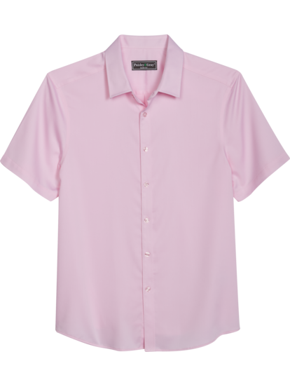 Fitted short sleeve button up discount