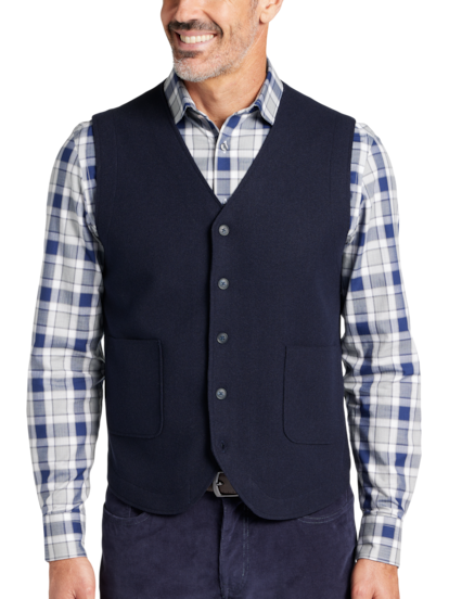 Joseph Abboud Modern Fit Linen Vest | Men's | Moores Clothing