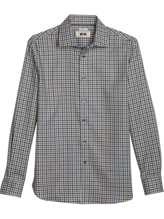 Joseph Abboud Modern Fit Thick Twill Check Casual Shirt | Men's Shirts ...