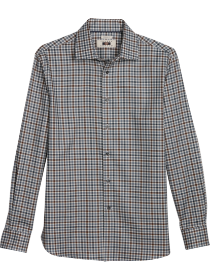 Joseph Abboud Modern Fit Thick Twill Check Casual Shirt Men s