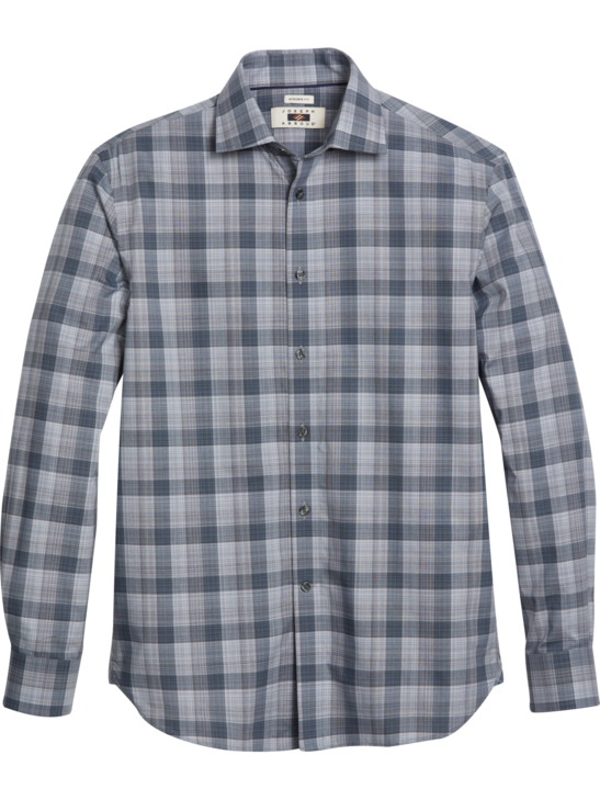 Joseph Abboud Modern Fit Mesh Check Casual Shirt | Men's | Moores Clothing