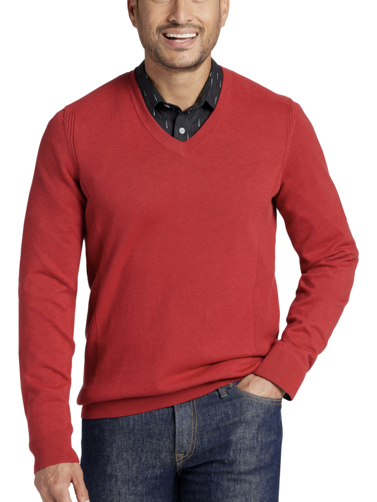 Mens outlet red sweaters