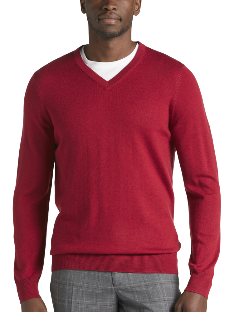 Mens red sweaters outlet
