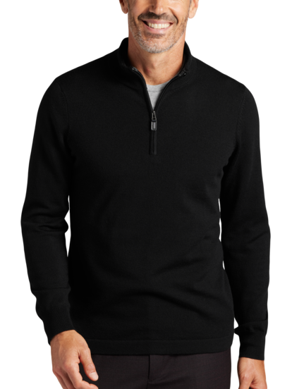 Joseph Abboud Modern Fit 1/4 Zip Merino Wool Sweater | Men's Sweaters |  Moores Clothing