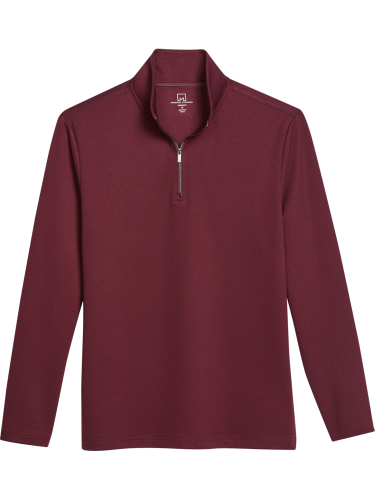 Mens burgundy best sale quarter zip