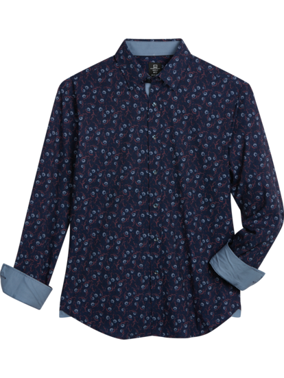Floral print casual best sale shirt