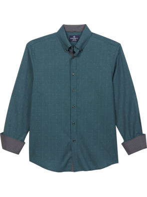 Buy Colorplus Men Green Classic Fit Checks Cotton Half Sleeve Shirts, Colorplus Shirt online