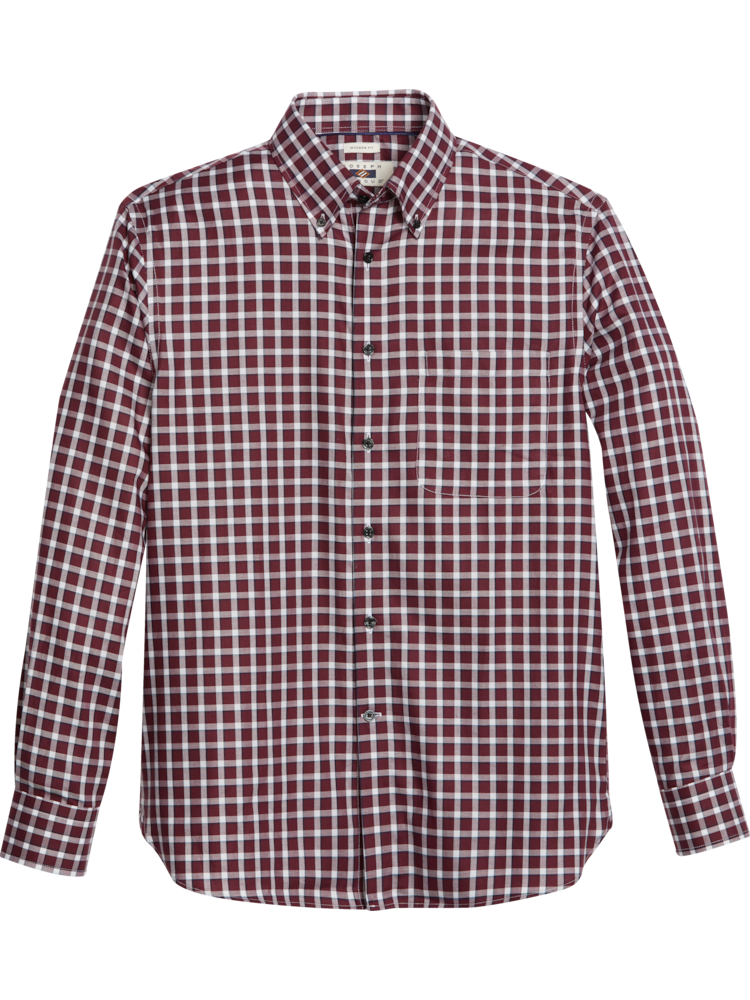 Mens burgundy dress shirt hotsell