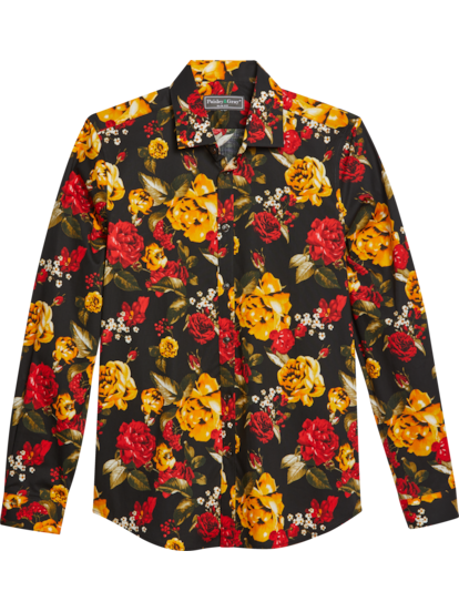Paisley & Gray Slim Fit Floral Casual Shirt | Men's | Moores Clothing