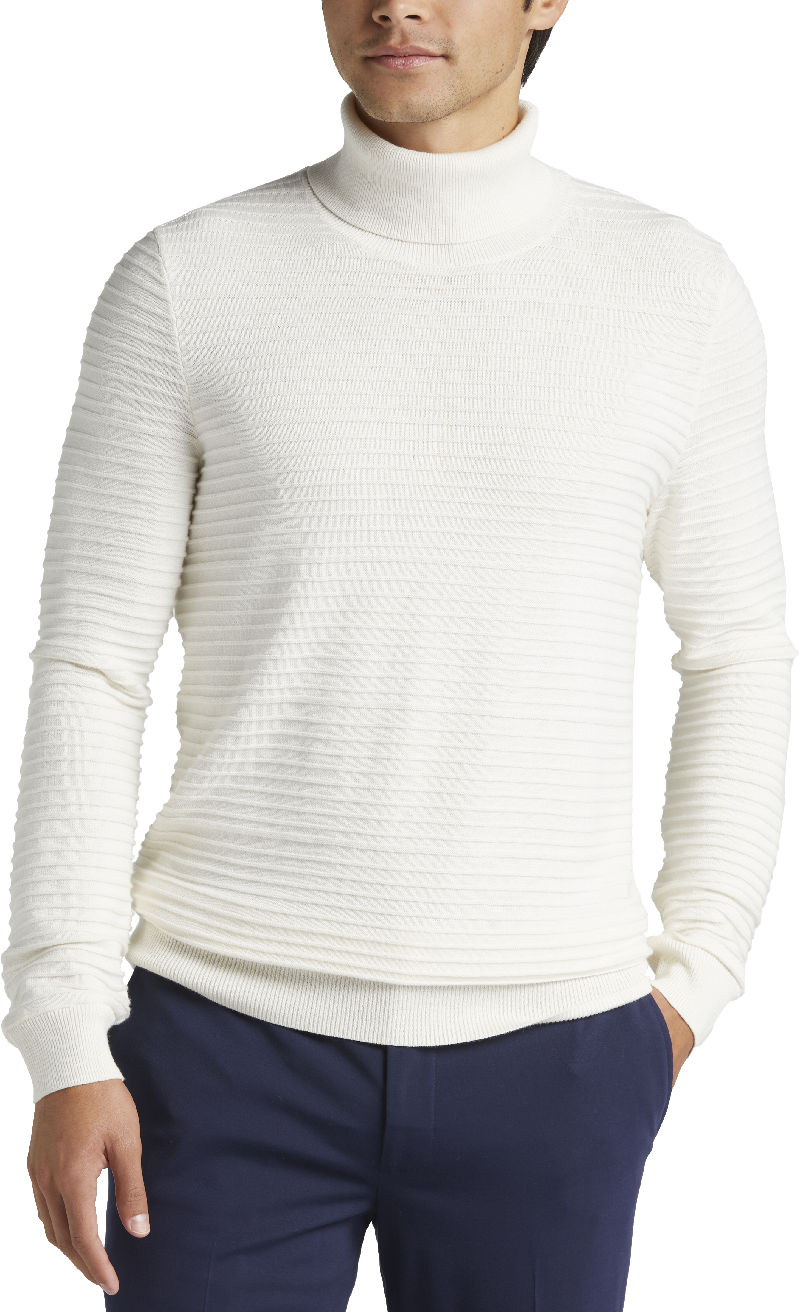 White Turtleneck for Men, Sweaters