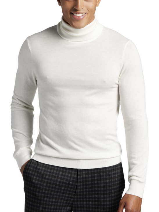 Paisley & Gray Slim Fit Turtleneck Sweater | Men's Sweaters | Moores ...