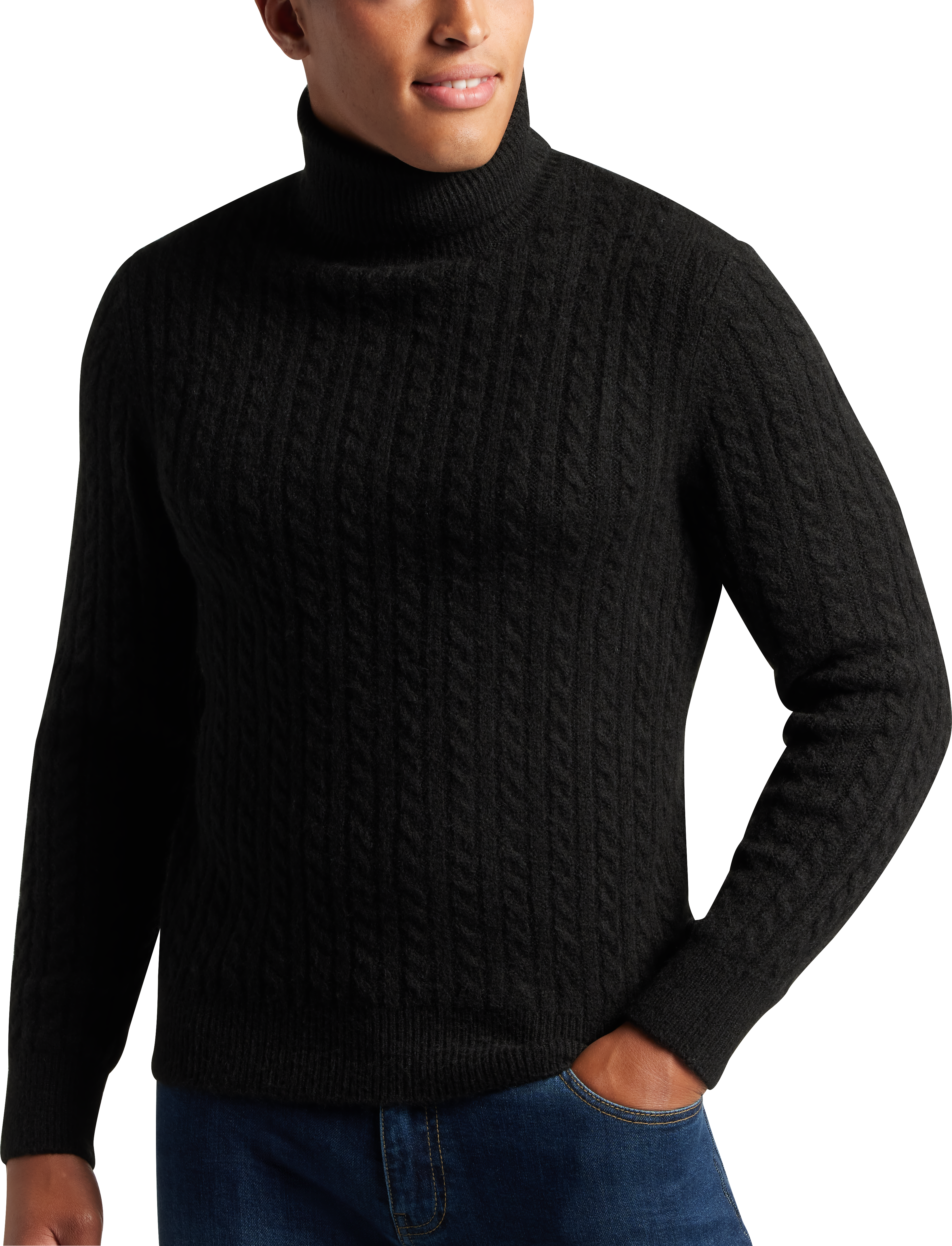 Black Turtleneck for Men, Sweaters