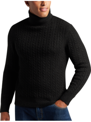 Black Turtleneck for Men, Sweaters