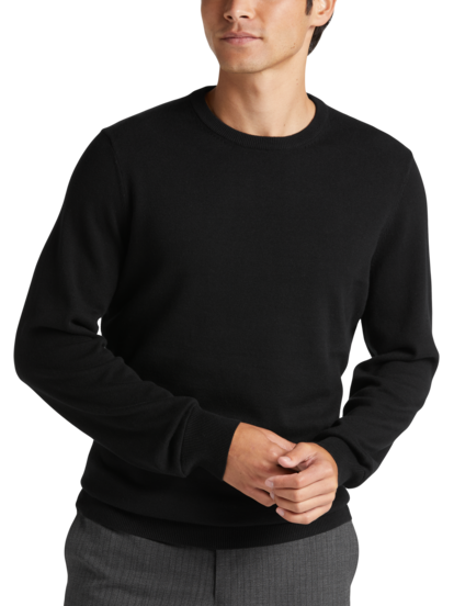 Joseph Abboud Modern Fit Crew Neck Pima Cotton Sweater Men s