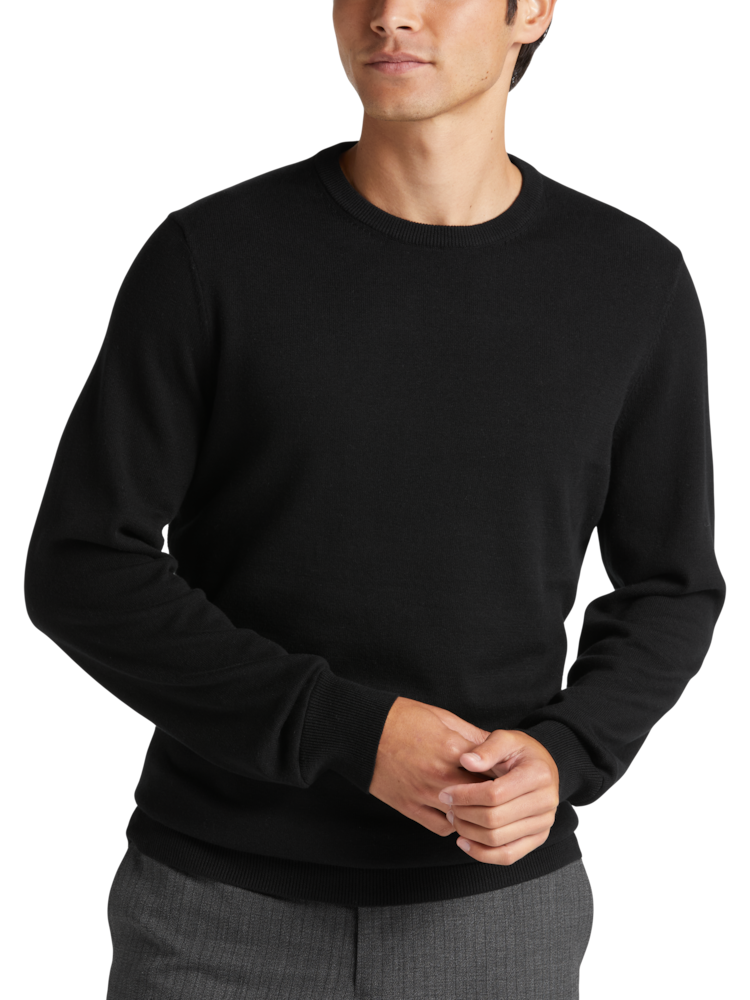 Business casual crew neck sweater outlet