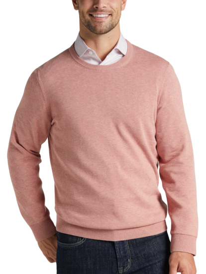 Pink sales cotton sweater