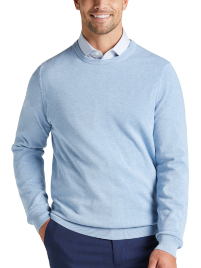 Joseph Abboud Modern Fit Crew Neck Pima Cotton Sweater Men s