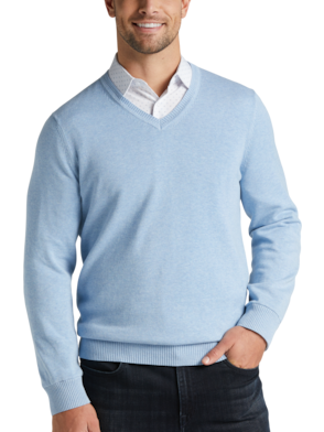  Men's Pullover Sweaters - Blues / Men's Pullover