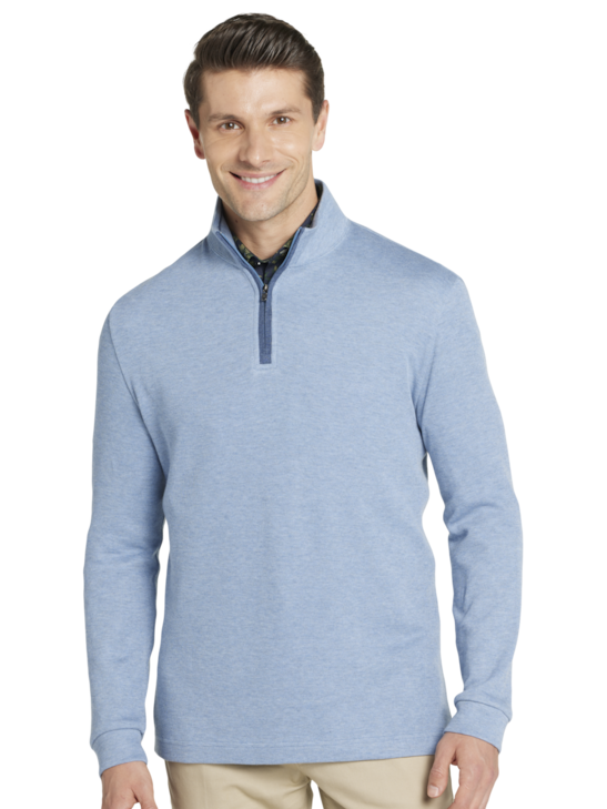 Joseph Abboud Modern Fit French Rib 1/4 Zip Sweater | Men's Shirts ...
