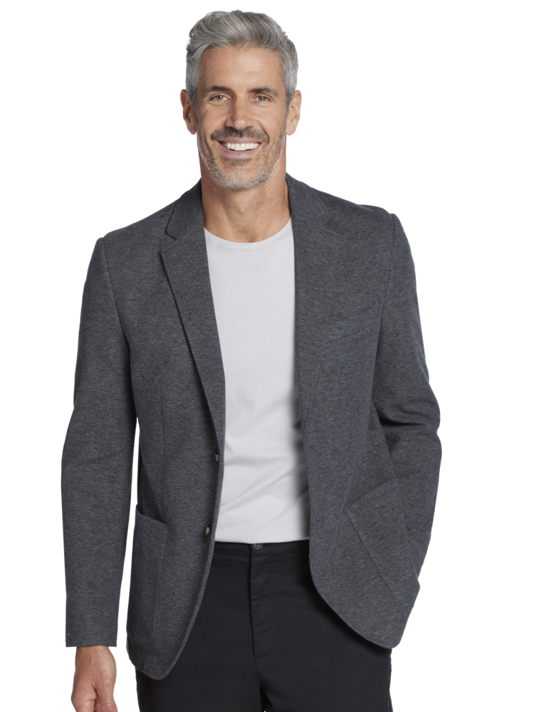 Grey casual blazer hot sale
