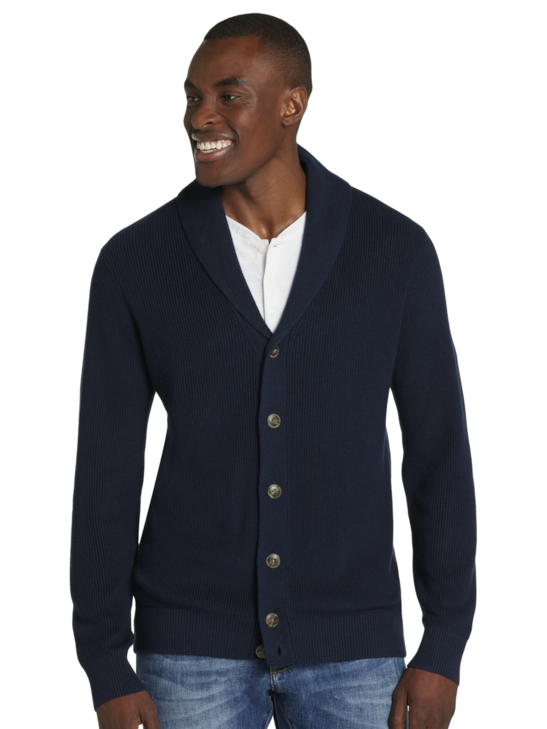 Joseph Abboud Modern Fit Shawl Cardigan | Men's Sweaters | Moores Clothing