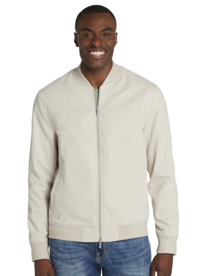 Joseph Abboud Modern Fit Herringbone Soft Bomber Jacket Men s Moores Clothing
