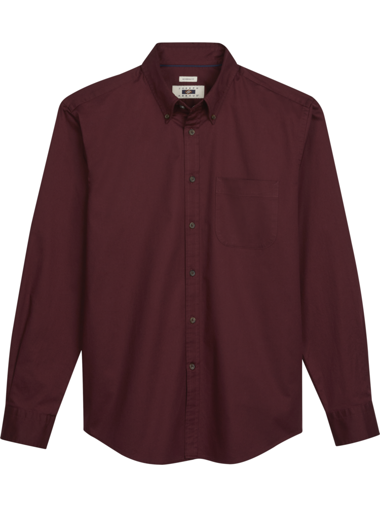 Burgundy dress shirt 2025
