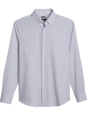 Calvin Klein Long-sleeve Zip-front Shirt in White for Men