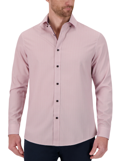 Report Collection Slim Fit Four way Stretch White Diamond Casual