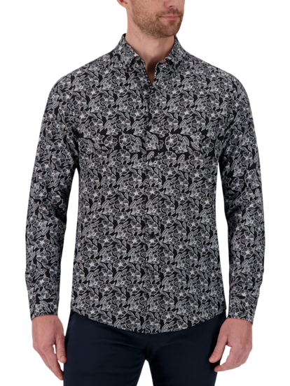 Report Collection Slim Fit Camo Floral Four way Stretch Casual Shirt Men s Shirts Moores Clothing