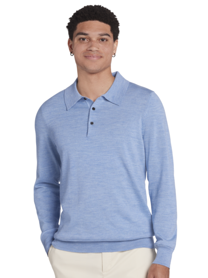 Joseph Abboud Modern Fit Merino Wool Polo Men s Sweaters Moores Clothing