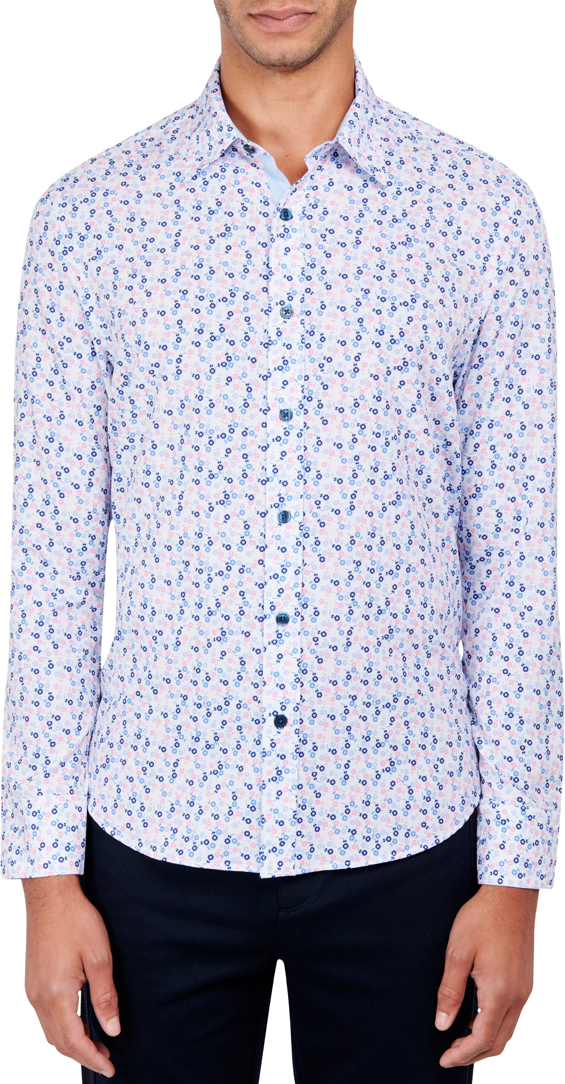 Con.struct Slim Fit Geometric Casual Shirt, Men's Shirts