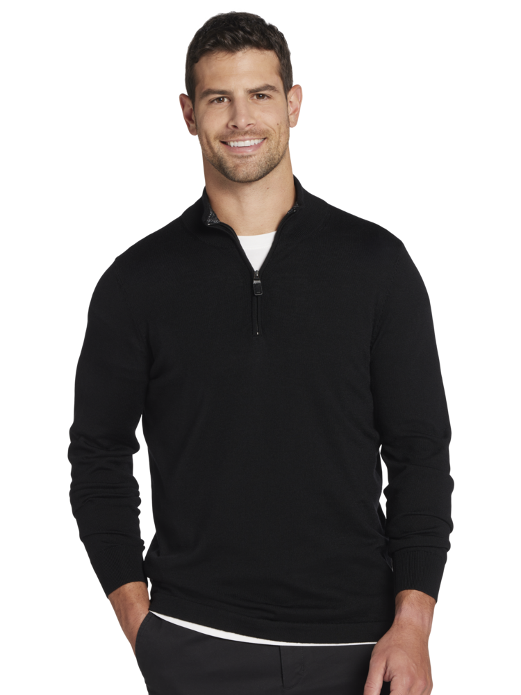 Black quarter zip mens shop