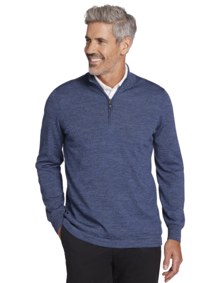 Joseph Abboud Modern Fit Merino Wool 1 4 Zip Sweater Men s Sweaters Moores Clothing